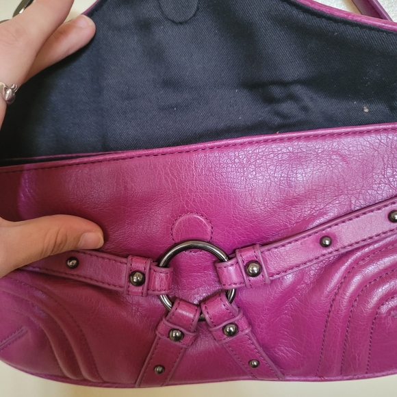 BOTKIER PINK/PURPLE PURSE WITH TASSLE AND TAG EMBELLISHMENTS 💖. NEW without tag - Picture 8 of 12